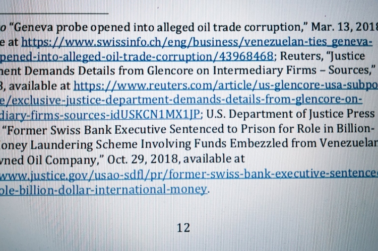 Boies cites DoJ probes as example of PDVSA fight against corruption.