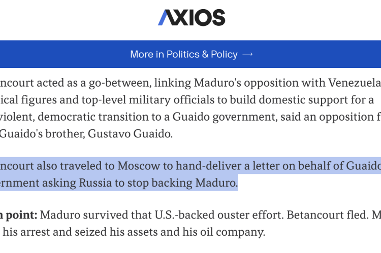 Marco Rubio propaganda organ gives more clues about Betancourt pick