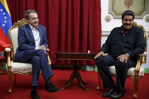 Spain's former PM Zapatero and Venezuela's dictator Nicolas Maduro