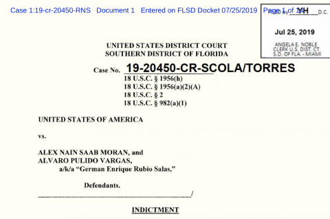 DoJ indictement of Alex Saab and Alvaro Pulido Vargas