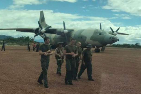 Russian military in Bolivar state.