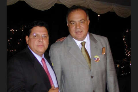 Wilmer Ruperti with his compadre (narco) Alex del Nogal