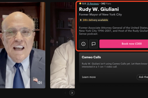 Rudy Giuliani speaks against client Derwick Associates