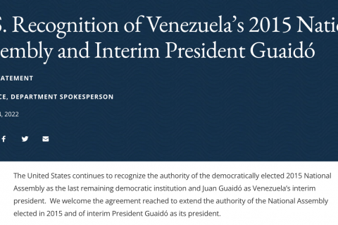 U.S. Recognition of Juan Guaidó is a license to steal