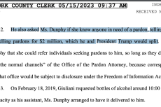 Rudy Giuliani allegedy sold pardons for $2mn, went halfsies with Donald Trump. 